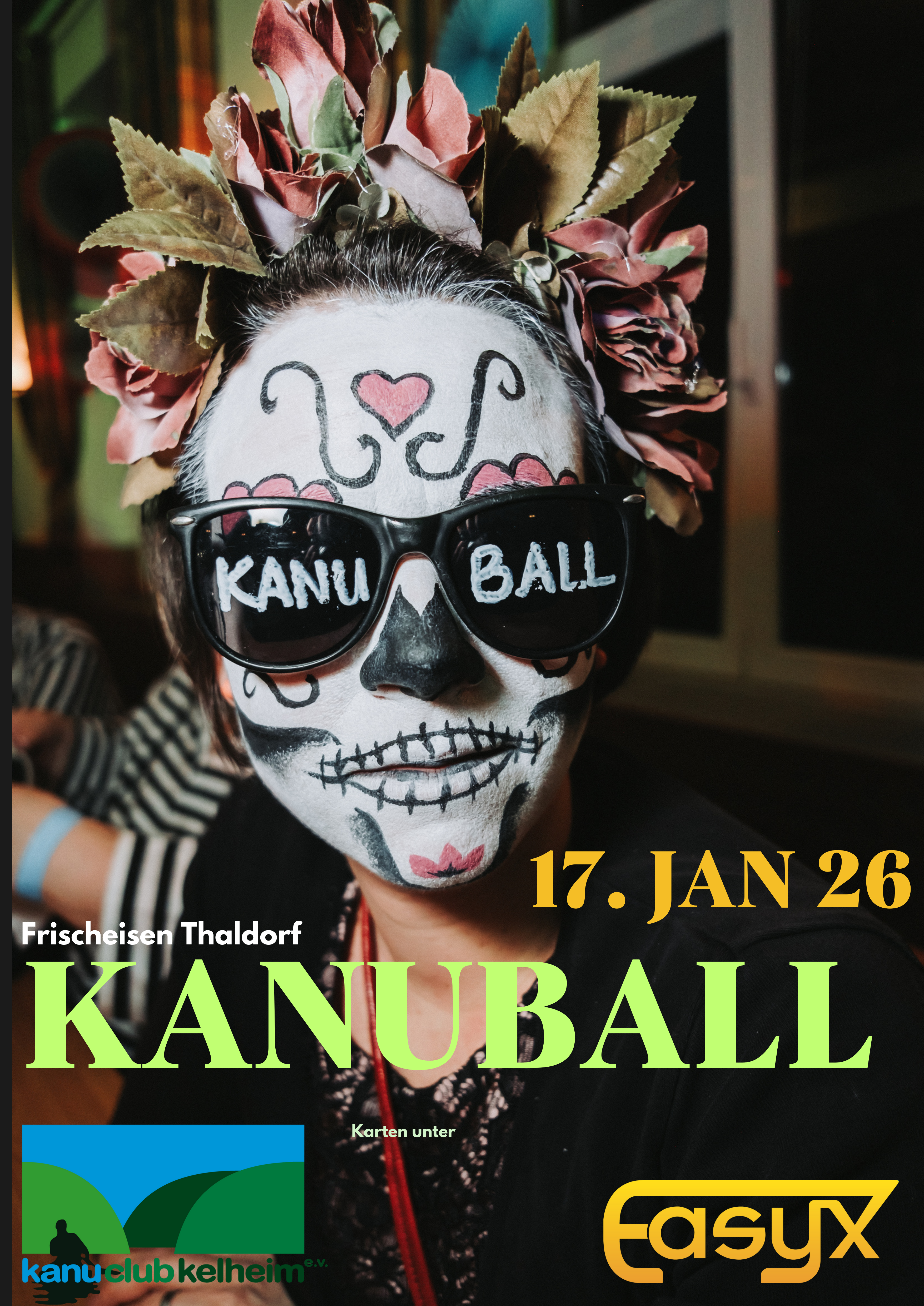 Plakat des Kanuballs des Kanu-Club Kelheim